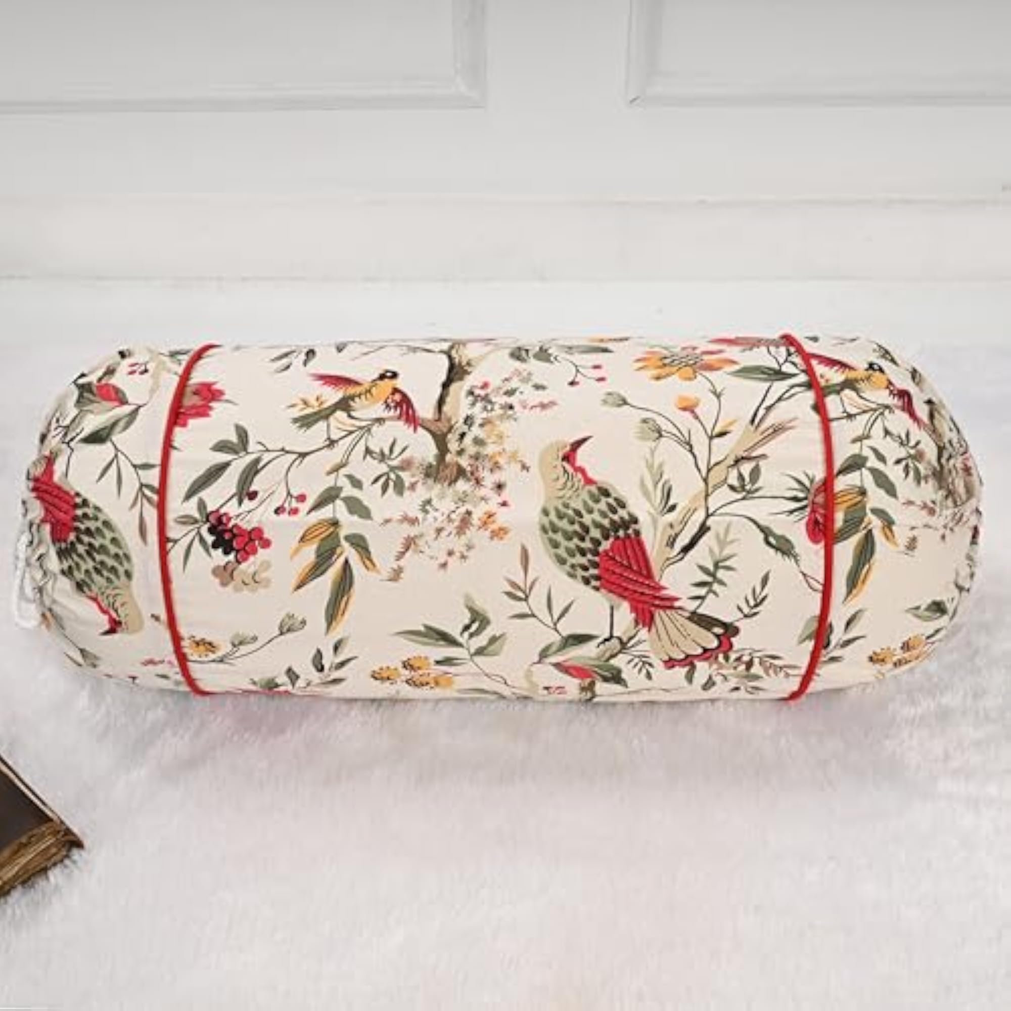 Cotton Bolster Cover, Set of 2, Handmade